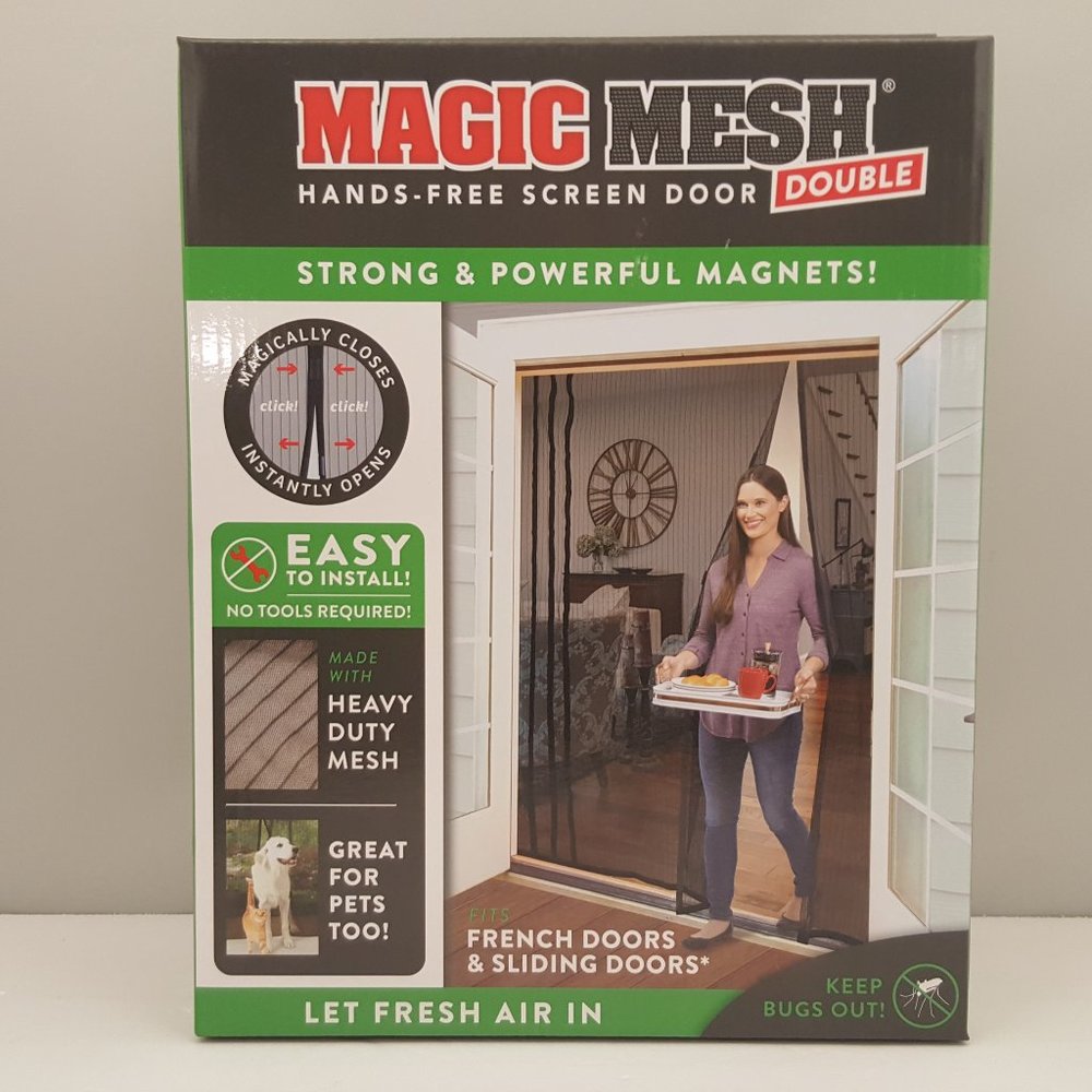 Magic Mesh Hands-Free Screen Door  DOUBLE | MM35112 | ASOTV | NEW